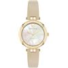 Anne Klein Orologio da Donna con cinturino in pelle sostenibile, AK/5150, Beige