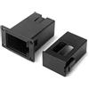 Enyolidimk Custodia nera per pickup per chitarra acustica, custodia di ricambio per accessori per basso EQ 7545R, cover per pickup installata su chitarra e basso, con scatola batteria da 9 V
