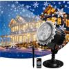 CIXMUS Proiettore di neve, proiettore a LED per esterni impermeabile IP44, luce di proiezione di nevicate bianca rotante per Halloween, Natale, Capodanno, festa di festa, matrimonio, giardino, patio