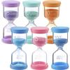 Nuangoo 6 pezzi Clessidra Set,Colorate Clessidra per Bambini1/5/10/15/20/30 minuti,Clessidra Bambini per la vita dei bambini,l'apprendimento,i tempi di gioco,i regali creativi,la decorazione dell'home office