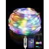 AGOTD catena luminosa 10m 100 LED RGB, alimentazione tramite USB, controllo APP/telecomando, sincronizzazione musicale, catena luminosa USB WLAN/Bluetooth per giardino, matrimonio, Halloween, Natale