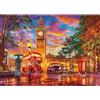 MEIYUDA 5D Diamond Painting Kit Completo Londra al Tramonto, Pittura Diamante per Bambini Diamond Painting, Fai-da-te Diamond Painting DIY Strass Ricamo a Punto Croce Decorazione per Casa 40x30cm