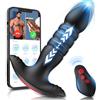 Watcosa 3IN1 Plug Analesex Vibratoreper Uomo Donna Telecomando Sex Toys, Vibratori Anali e per Perineo 7 Modalità di Vibrazione & Telescopiche Sex toy,Dildo Anale with APP Controllo Sex Toysper per Uomini