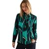 Cecil B345248 Camicetta Stampata, Nero, XS Donna