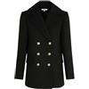 MORGAN 242-GCAB Mi-Long Cappotto, Nero, 38 da Donna, 42 Women's