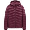 MJYDKBZ Giacca effetto piumino Uomo, Giacca Uomo Antivento Leggera Invernale(Down) Uomo Trapuntato Jacket Hooded Softshell 3XL-Rosso
