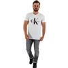 Calvin Klein Jeans Core Monologo Slim Tee J30J320935, Magliette a maniche corte Uomo, Bianco (Bright White), XL