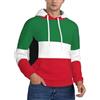 JEJEA Felpa con cappuccio casual da uomo con stampa bandiera del Kuwait, a maniche lunghe, comoda felpa traspirante con cappuccio da palestra con tasca, Nero , M