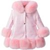 Generic Maglione corto da donna per bambini e bambine, cappotto invernale, antivento, ispessito, giacca per neonati, caldo capispalla giacca da donna elegante, Colore: rosso, 5-6 Anni