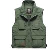 Generic Gilet da uomo in inverno, imbottito da uomo, ad asciugatura rapida, gilet sottile e caldo, con cerniera intera, colletto alla coreana, senza maniche, con tasche, per escursionismo, caccia, in pile
