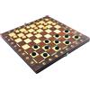 Gioco Da Tavolo Pieghevole Da Viaggio 34x34cm Set Da Backgammon Scacchiera