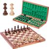 SQUARE GAME SQUARE - Scacchi da torneo in legno n. 5 Mogano - Scacchiera e pezzi da scacchi appesantiti - Stauton 5