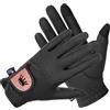 EQUESTRIAN QUEEN Bali - Guanti da equitazione da donna e ragazzo, con glitter, colore nero, oro rosa, taglia S