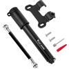 elthmpr Mini Pompa per Bicicletta Portatile - Pompa Bici Portatile con Tubo in Alluminio con supporto per Telaio Piccola Pompa Ad Aria, per Bici da Borsa Mountain Bike