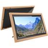 Bewinner Cornice Digitale Touch Screen, 15,6 Pollici 1920x1080, Memoria 16G, WiFi, APP Frameo, Montabile a Parete, con Sensore G, Orizzontale e Verticale, Supporto Incluso (Spina europea)