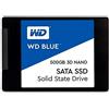 Western Digital WD Blue 3D NAND SATA SSD Unità allo Stato Solido Interna 2.5, 500 GB, 530/560 MB/s