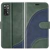 BoxTii Cover per Xiaomi Redmi Note 11 4G / Redmi Note 11S 4G, Custodia in PU Pelle Portafoglio per Xiaomi Redmi Note 11 4G / Redmi Note 11S 4G, Magnetica Cover a Libro con Slot per Schede, Verde
