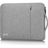 AIPIE Custodia per 13 13,6 Pollici Macbook Air Pro 2 Scomparti 25,5cm x 34cm Custodia PC con Maniglia, Notebook Laptop Cover Portatile Impermeabile Borsa Sleeve Antiurto Caso Tasche Grigio Chiaro