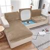 VEAI Copriseduta Divano Elasticizzato Copri Cuscino per Divano Copri Seduta Copridivano con penisola(#12,Sofa(3pcs))