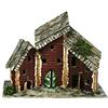 Aurora Store Casetta Casolari FORMA CASTELLO Presepe 26x11,5 x h. 17 Centimetri grande Colorate Miniatura 6 soggetti presepio Napoletano Villaggio Scenario Ville Decorazione Natalizie GRANDE