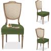 BANZAII TEXTILE INNOVATOR ONLINE Banzaii - Coprisedia Antimacchia senza Schienale - Coprisedia solo Seduta per sedie da cucina, sala da pranzo, cerimonia, ristoranti - 6 Pezzi Verde Scuro Made in Italy