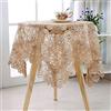 ARMYJY Tovaglia vintage rotonda in pizzo, 60 x 60 cm, per arredamento da tavolo