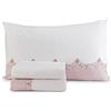 HomeLife Set Lenzuola Flanella Letto Singolo 100% Caldo Cotone Made in Italy | Completo Lenzuolo sopra 155x290CM + sotto a Angoli 90x200 + Federa con Patella 50x80 | Fantasia Fiori [Rosa, 1P]