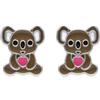 LUXENTER Pendientes Shiro de Plata de Ley 925 acabados en rodio