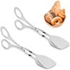 Tissting 2 Pezzo Clip per Barbecue in Acciaio Inossidabile,Pinze per Spaghetti,Pinze per Insalata,Morsetto per Bistecca,Pinza per Buffet,Multifunzione Pinza per Servire Adatte per Cucina,Barbecue All'aperto
