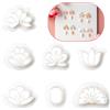 Bofanze 7 PCS Argilla Polimerica per Gioielli Formine Argilla | Mini, Bianco, Forme Diverse, Forma di Orecchino, Fai da te