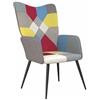 vidaXL Poltrona Relax in Tessuto Patchwork