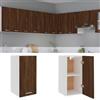 Hovothy Mobile Pensile Rovere Marrone 29,5x31x60cm in Legno Multistrato Mobile Sospeso Credenza Cucina Mobiletto Armadio Salvaspazio Cucina Armadio Legno