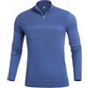 Sykooria Maglia Uomo Invernale 1/4 Mezza Zip Maglione Lavorato a Maglia Maglioni a Collo Alto a Maniche Lunghe Pullover Casual da Lavoro Maglioncino Dolcevita, Blu XXL
