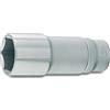 Hazet 880Lg-9 Inserto per Chiave a Bussola Esagonale, Argento, Attacco Quadro, Cavo, 10 mm 3/8 di Pollice