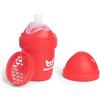 Herobility Double Anti-Colic Baby Bottle | Award-Winning Hero Baby Bottles | Soft Breast- Like Teat, Easy Mixing Lid & Net | Safe & Environment Friendly Materials | 140ml/5 fl oz Red