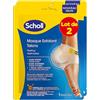 Dr. Scholl's Scholl Set di 2 mascherine per piedi esfolianti per il tallone, peeling piedi, elimina calli, cura dei piedi efficace, 4 calzini