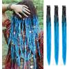 Dsoar Estensioni Dreadlock Sottili Clip in Dreads Dreads Fatti a Mano 3Pcs Crochet Loc Extensions 24 Inch/60 cm
