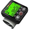 FONCBIEN Misuratore di Pressione da Polso, Sfigmomanometro Digitale Macchinetta Pressione Display LCD Facile Lettura Misurazione Automatica della Pressione Misurazioni in Memoria