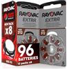 Rayovac 96 Batterie per Apparecchi Acustici Rayovac Extra Advanced 312 | 12 Blister da 8 Pile