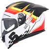 DOBLE XX Shiro Helmets Casco Shiro Pegasus Bianco e Neranja SV 22.06 (S 55/56)