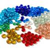 HAKACC Pietre di vetro colorate e pietre babbano, 420 pezzi, 1800 g, 17-19 mm, pepite di vetro colorate per acquario, riempitivo vasi, idroponica e decorazione, colori misti di alta qualità