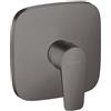 hansgrohe Talis E rubinetto doccia da incasso con miscelatore, 71765340, Talis E nero cromato spazzolato [Rubinetteria Bagno > Rubinetteria Doccia]