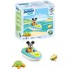 PLAYMOBIL Junior & Disney 71707 Topolino in Vacanza, Che Include Una Barca Gonfiabile, Giocattolo sostenibile Realizzato in plastica a Base vegetale, Giocattolo per Bambini dai 12 Mesi in su