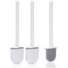 ACCEVO Scopino WC Accessori Bagno da 2,Scopino Wc Silicone in Silicone e Contenitore,Spazzolone Bagno WC con set di Supporto ad Asciugatura Rapida,Scopettino Bagno Pulizia Rapida Scopino Bagno.