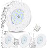 HiBay 4 Faretti Led da Incasso per Cartongesso 5W Ultrasottili Faretti Led Soffitto Incasso 500LM,3000K Bianco Caldo,220V P44,Diametro Foro Ø60mm-65mm per Bagno,Esterno