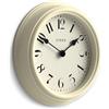 Jones Clocks® Frieze Orologio a parete | Piccolo elegante orologio rotondo classico | 23cm | Cream | Un bel design ideale per cucina, soggiorno, camera da letto, spazi grandi o piccoli