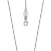 Engelsrufer Collana da donna con ancora in argento sterling rodiato, regolabile in due lunghezze, chiusura a moschettone, senza nichel, lunghezza: 60 cm, 57 cm, Argento sterling, Nessuna pietra