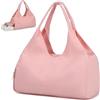 BlesMaller Borsone Palestra Donna Borsa da Sportiva/Viaggio/Piscina/Yoga con Scomparto per Scarpe 25L Nylon Sports Gym Duffle Bag (Rosa)