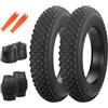 ZUKKA Pneumatici per Fat Bike 20 pollici E-Bike 20 x 3.0 con pneumatici grassi e confezione da 2 pneumatici da 20 pollici con camera d'aria 20x3.0 AV35mm per E-Bike da Montagna e Neve