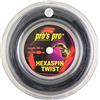 Pro's Pro Hexaspin Twist - Bobina da tennis, 200 m, 1,30 mm, colore: Nero
